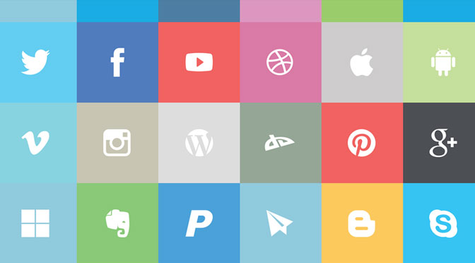 Flat-Social-Icon-Set