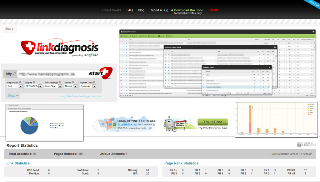 Backlinanalyse-Tool linkdiagnosis