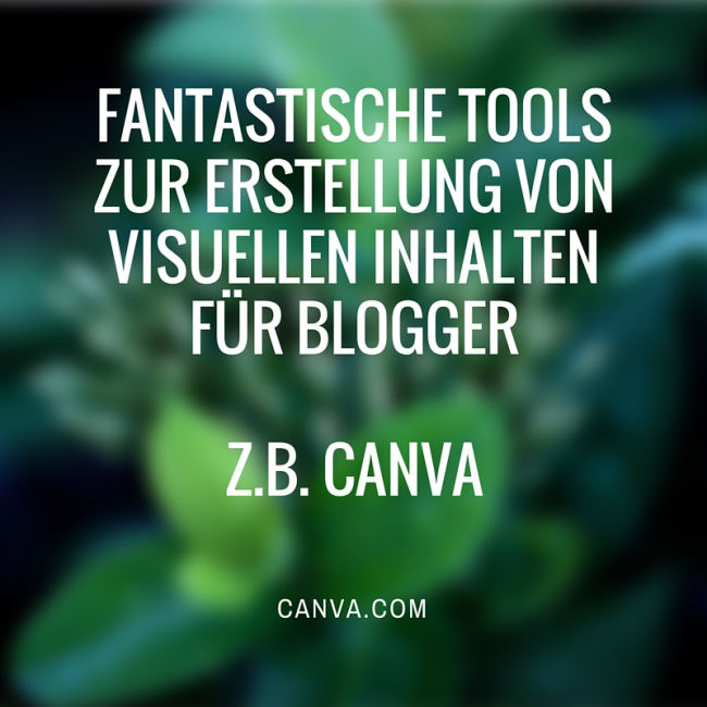 Beispiel Visuelle Inhalte mit Canva