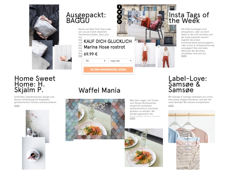 Shoppable Content Beispiel