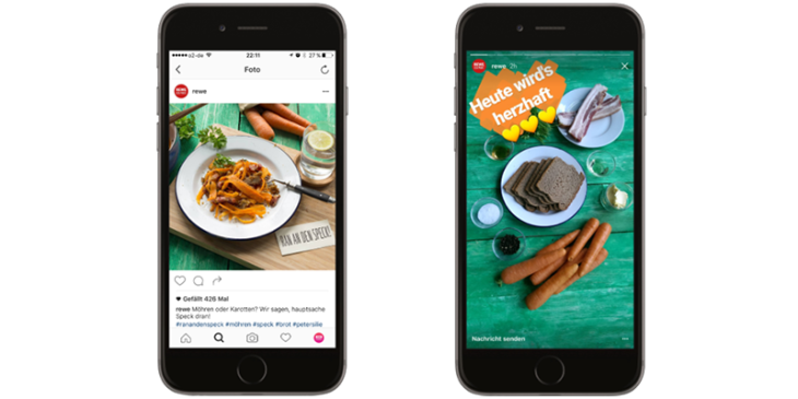 Instagram Stories Beispiel REWE