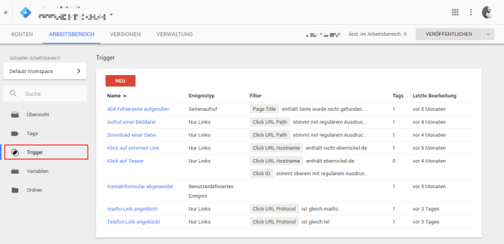 Google Tag Manager Trigger