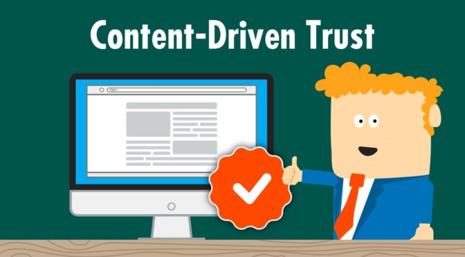 Content kann Vertrauen in der Kundenbeziehung aufbauen.