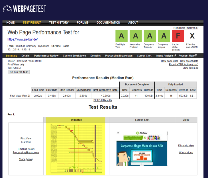 WEBPAGETEST.ORG