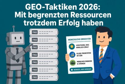 Weniger Klicks und die KI im Nacken? Warum extreme GEO-Taktiken 2026 das Problem nicht lösen