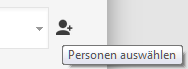 Google+ Beitrag Personen auswählen