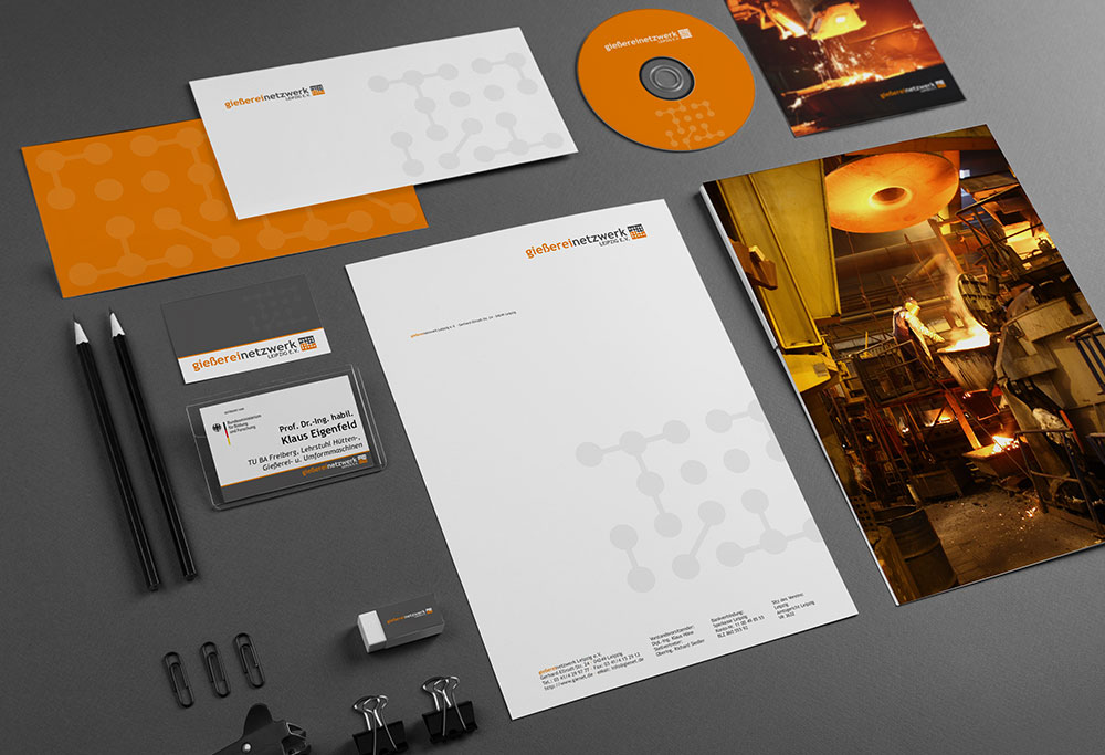Corporate Design Gießereinetzwerk Leipzig e. V.