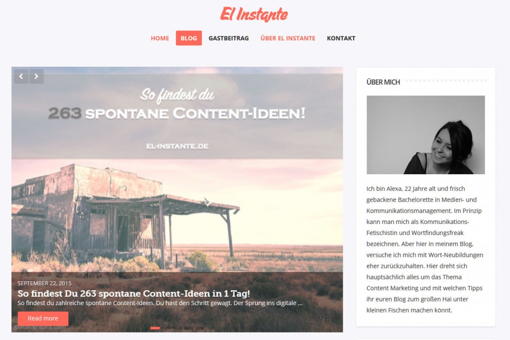 El Instante - Bloggen und Kommunikation